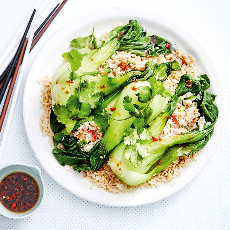 Photo of Asian-style crab and baby pak choy parcels by WW