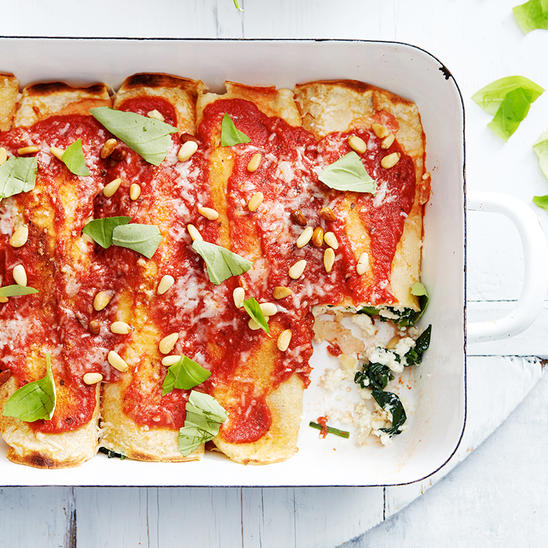 Photo of Spinach and ricotta crepe cannelloni by WW