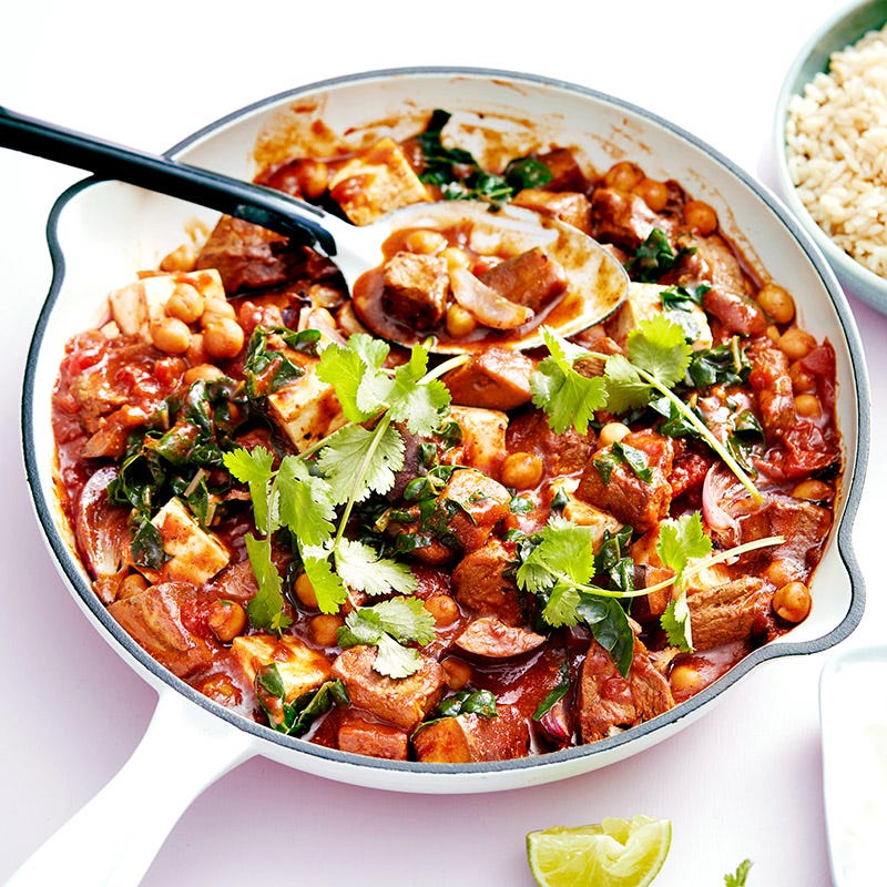 Photo of Beef, silverbeet and paneer curry by WW