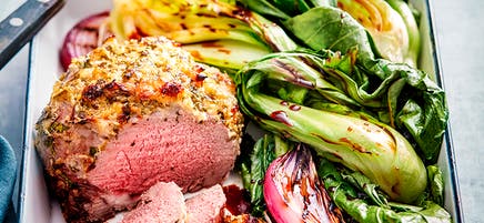 Lemongrass and ginger lamb roast