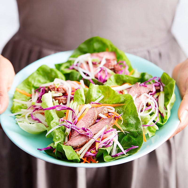 Photo of Chinese spiced lamb in lettuce cups by WW