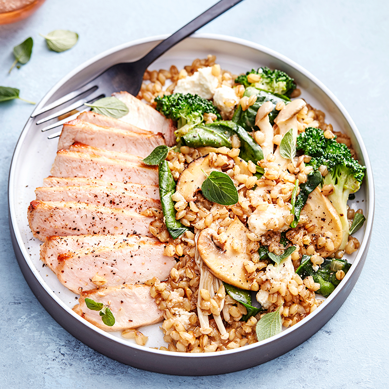 Photo of Mushroom and pork barley risotto by WW