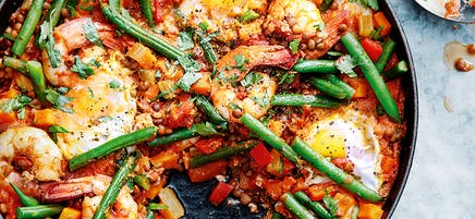 Prawn shakshuka