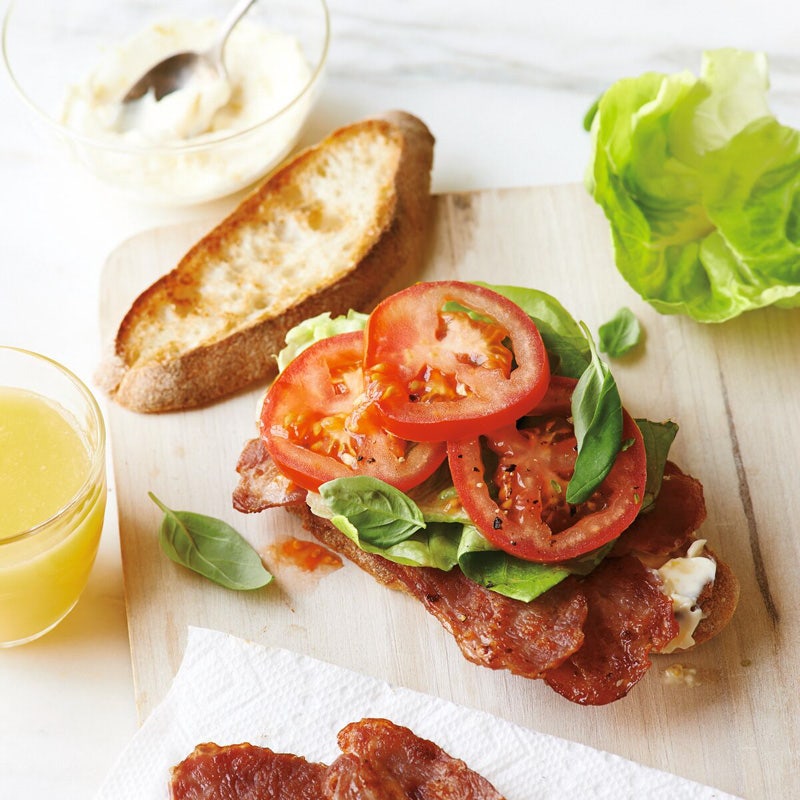 Turkey BLTs on ciabatta