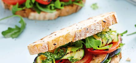 Roast vegetable panini