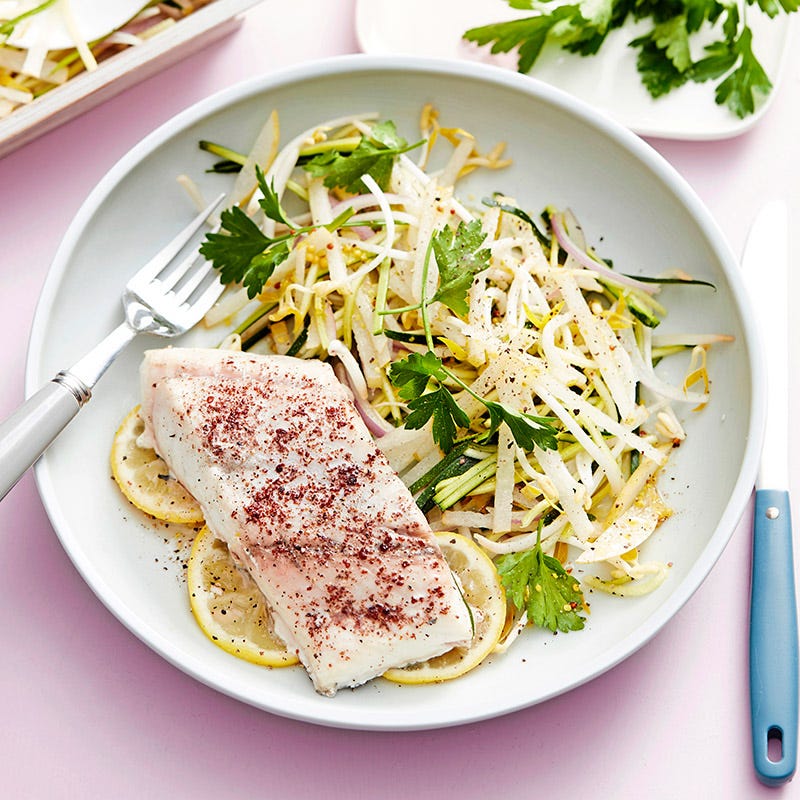 Photo of Sumac fish with nashi and zucchini salad by WW