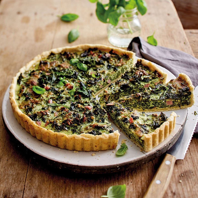 Grünkohlquiche mit Pesto