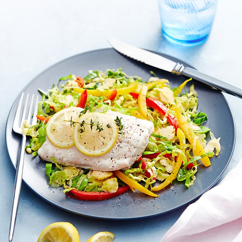 Photo of Steamed snapper with wok-tossed capsicum and sprouts by WW