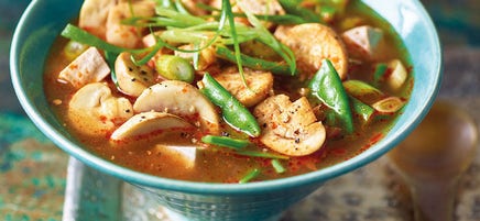 Soupe Tom Yum au tofu soyeux