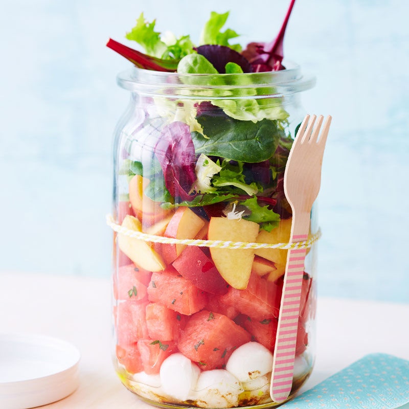 Melonen-Mozzarella-Salat