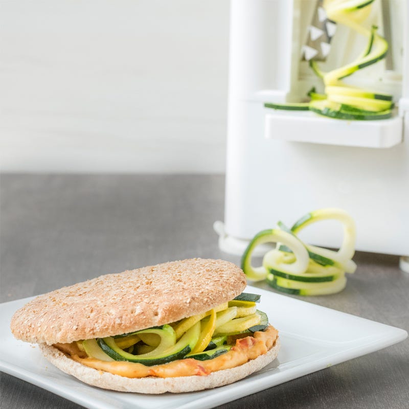 Photo of Spiralized squash and hummus sandwich by WW