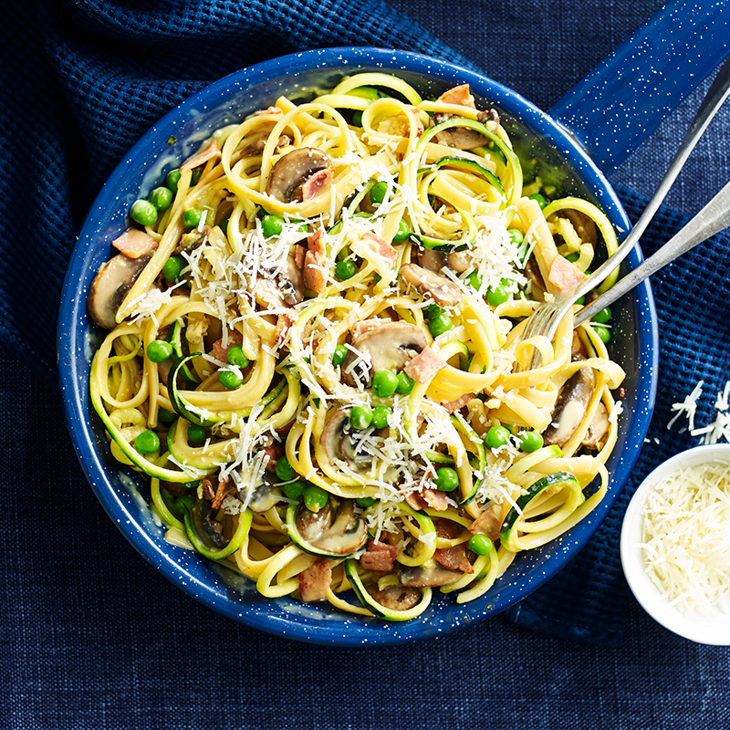 Photo of Mushroom fettuccine carbonara by WW
