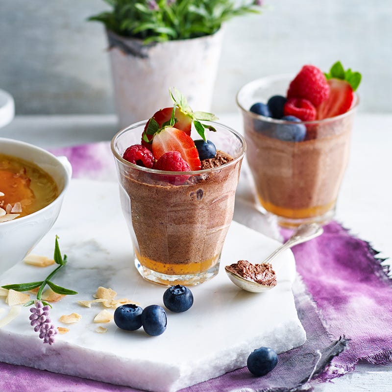 Dark chocolate mousse