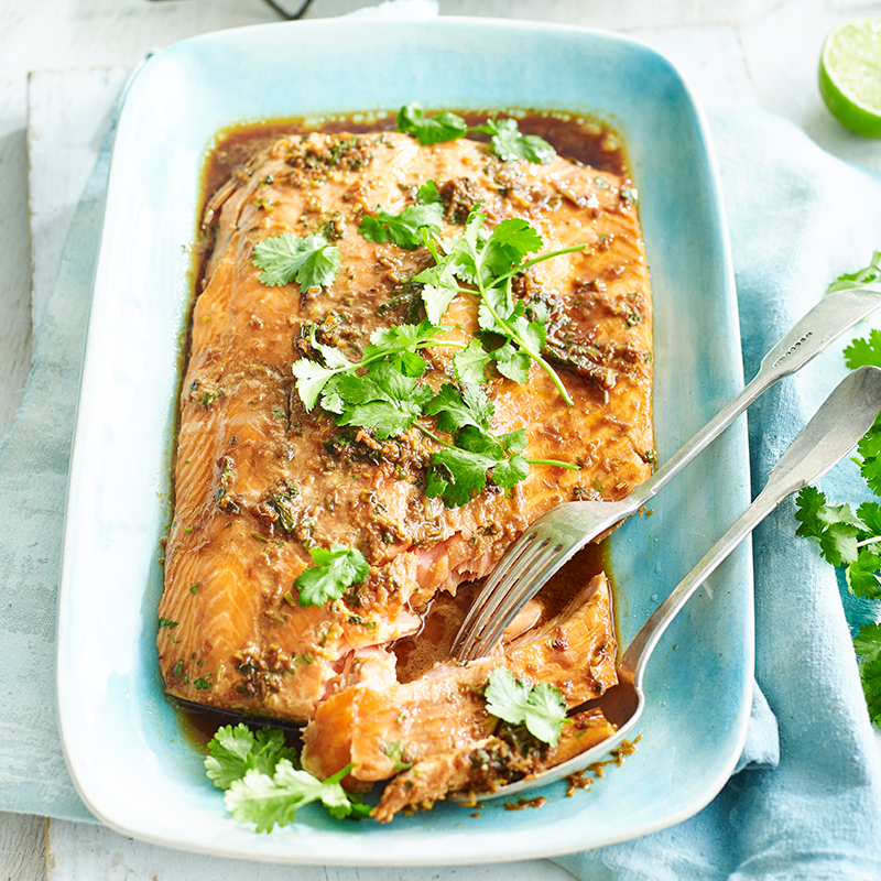 Photo of Asian-style slow-cooked side of salmon by WW