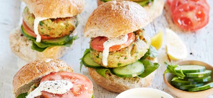 Middle Eastern burghul burger