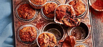 Sarah's chocolate Nutella-filled muffins