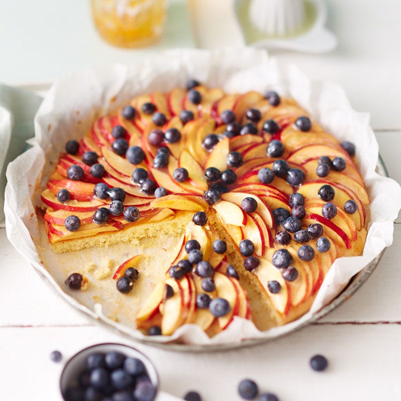 Nektarinen-Heidelbeer-Tarte