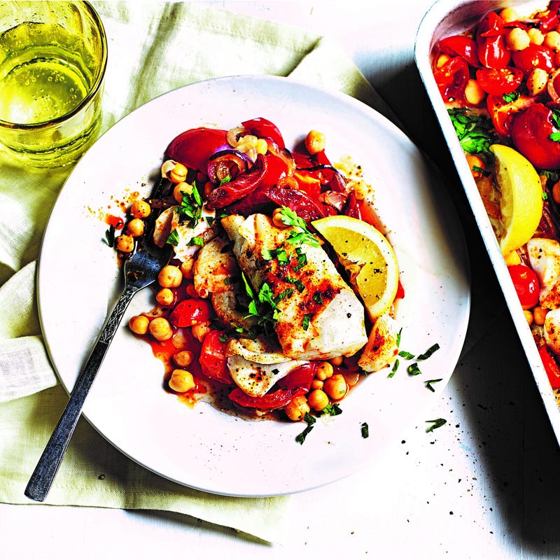 Photo of Cod, chorizo & chickpea traybake by WW
