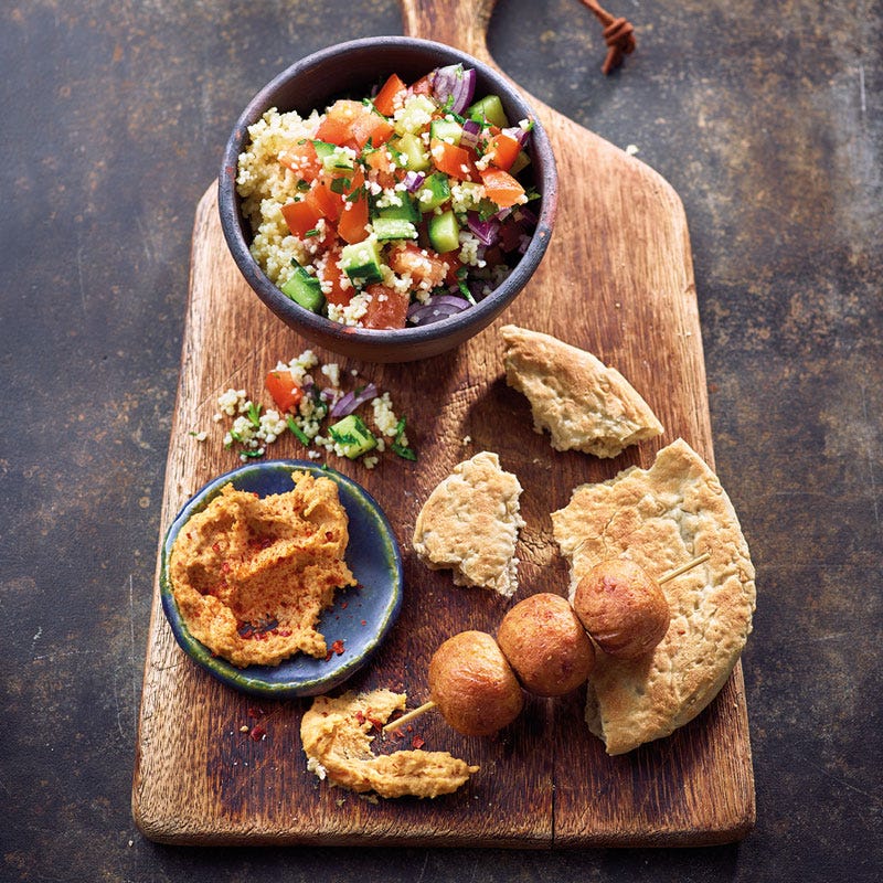 Falafel mit Chili-Hummus