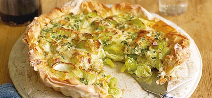 Quiche aux poireaux et au Gruyère