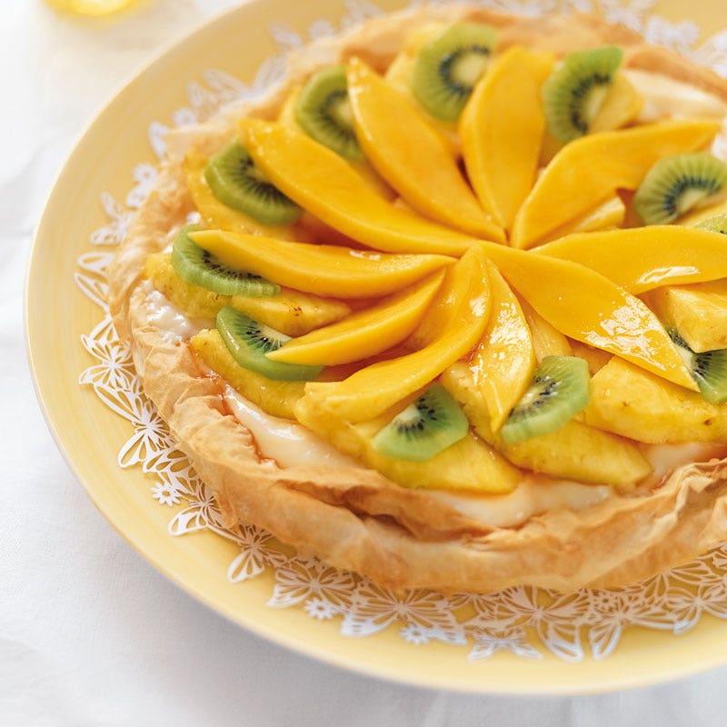 Exotische Früchtetorte / Exotische Obsttorte