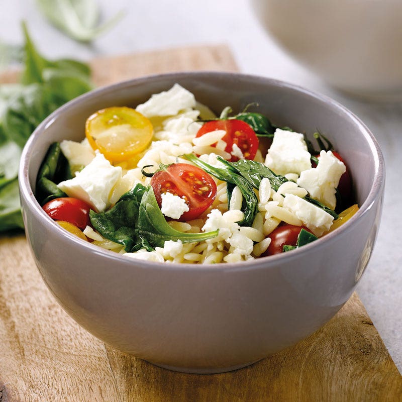 Spinat-Tomaten-Orzo