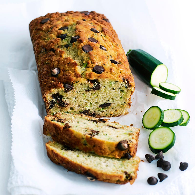 Zucchini and choc-chip loaf