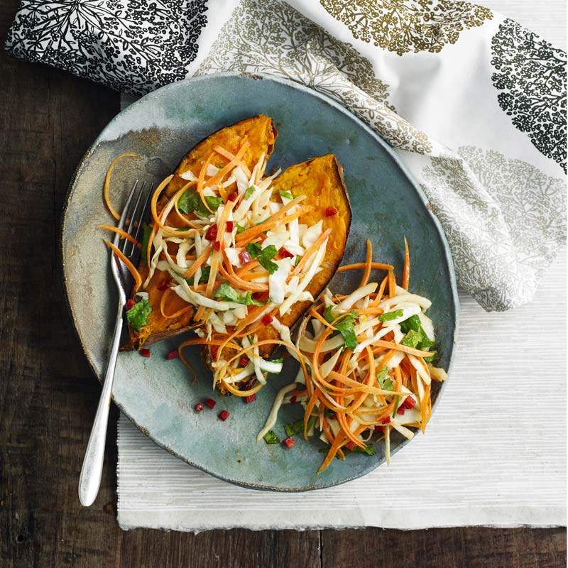 ViktVäktarna - Bakad sötpotatis med asiatisk cole slaw