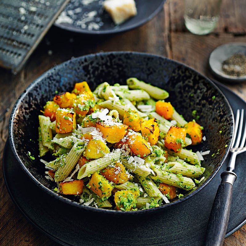 Photo of Penne with squash & watercress pesto by WW