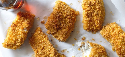 Crispy cod with malt vinegar