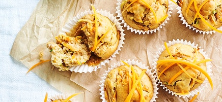 Spiced carrot and zucchini muffins