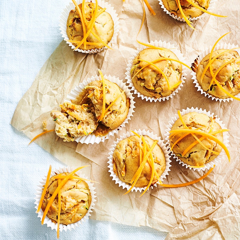 Spiced carrot and zucchini muffins