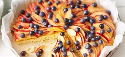 Tarte aux nectarines et aux myrtilles