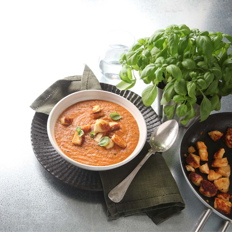 ViktVäktarna - Krämig tomatsoppa med halloumi