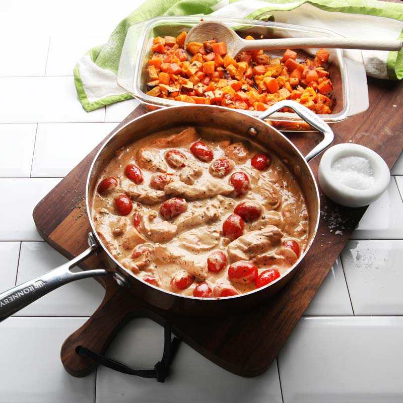 ViktVäktarna - Kyckling i balsamicosås med sötpotatis