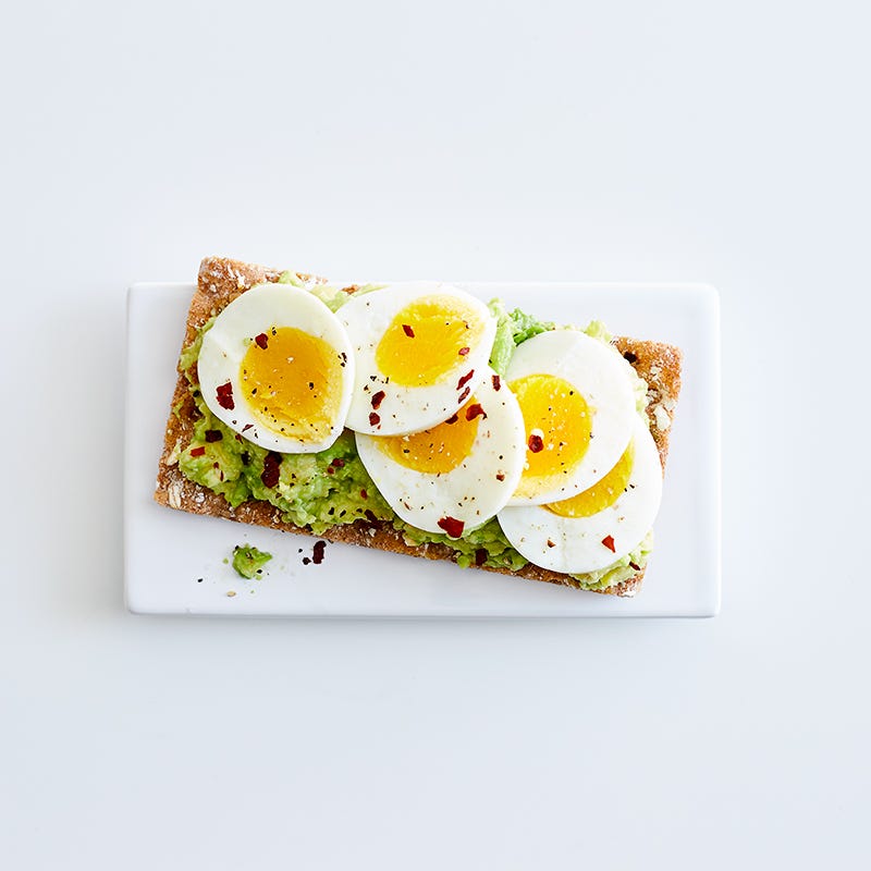 Avocado and egg crisp