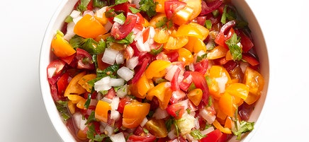Cherry tomato pico de gallo