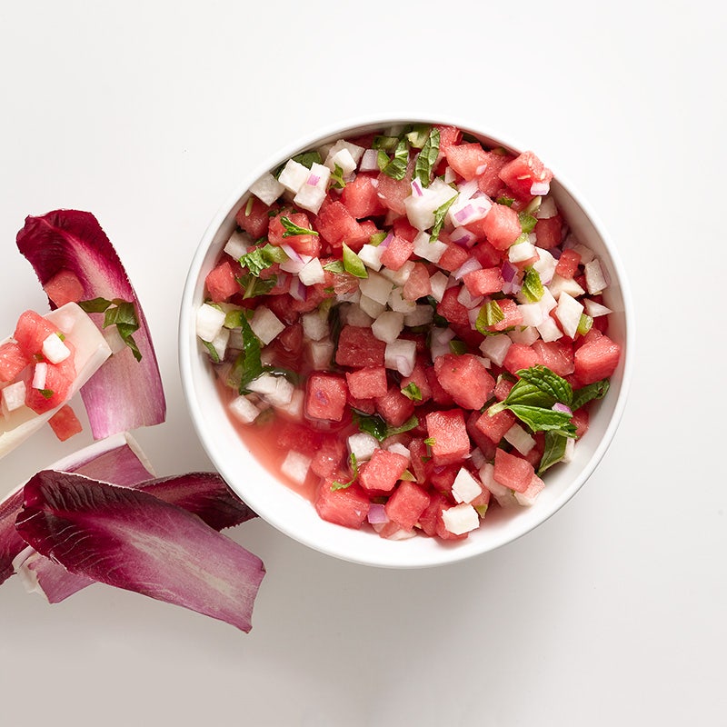Watermelon-jicama salsa