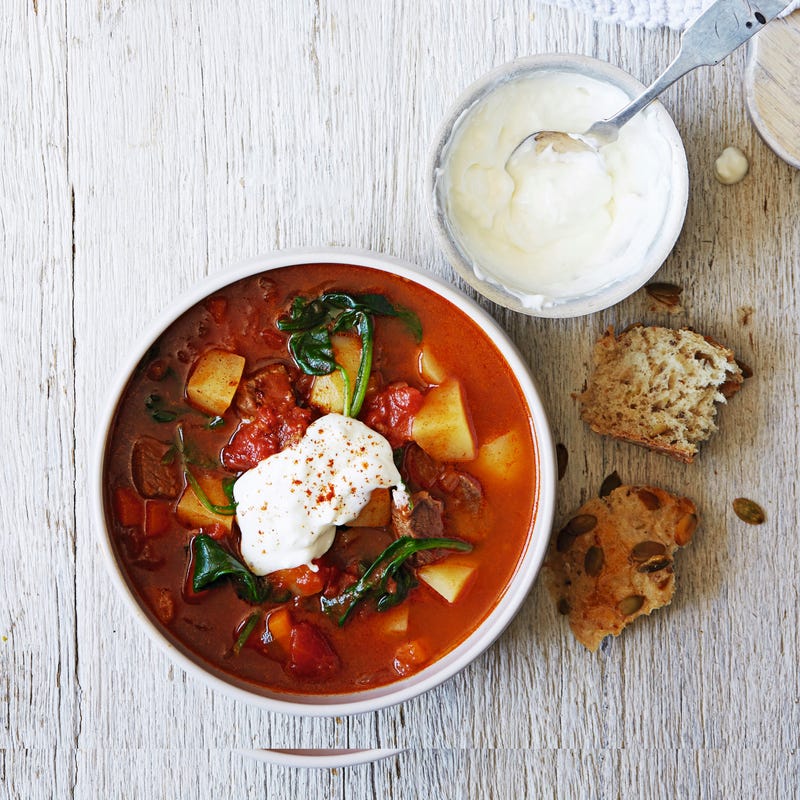 Photo of Beef & paprika soup with soured cream by WW