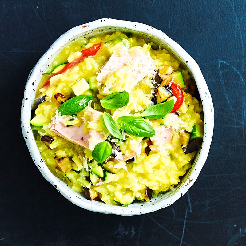 Tuscan tuna and vegetable risotto