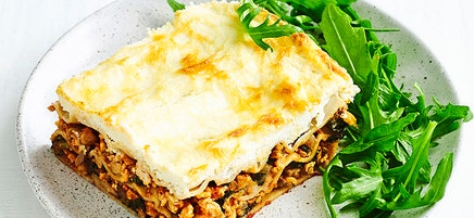 Chicken and mushroom lasagne