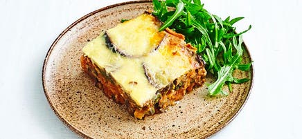 Lamb and eggplant lasagne