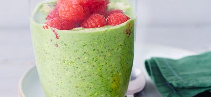 Himbeer-Spinat-Oats