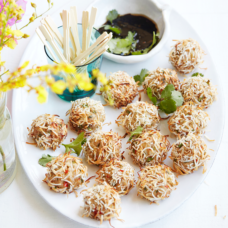 Photo of Pork, coriander, water chestnut and coconut balls by WW