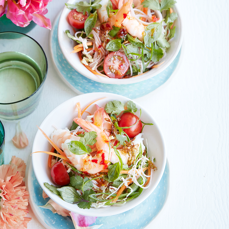 Photo of Asian noodle prawn salad by WW