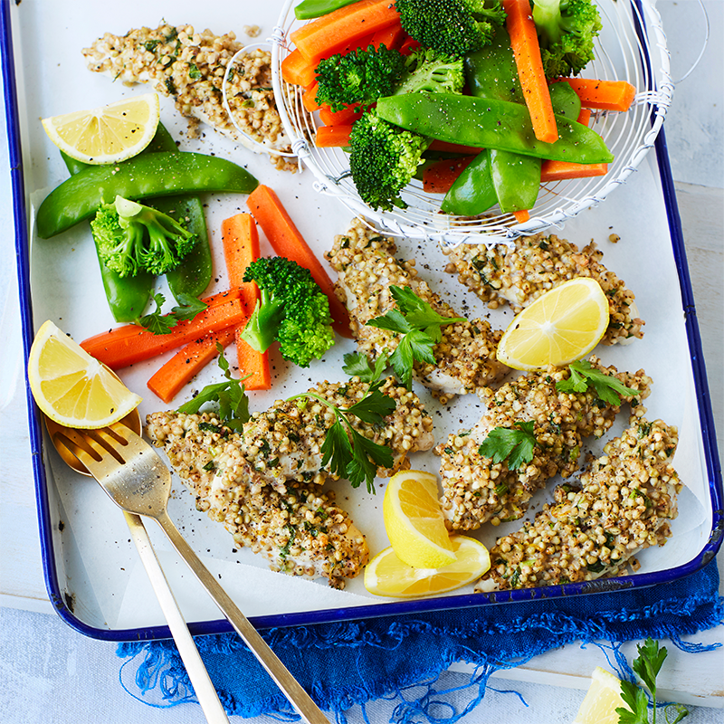 Photo of Chicken with buckwheat and herb crust by WW