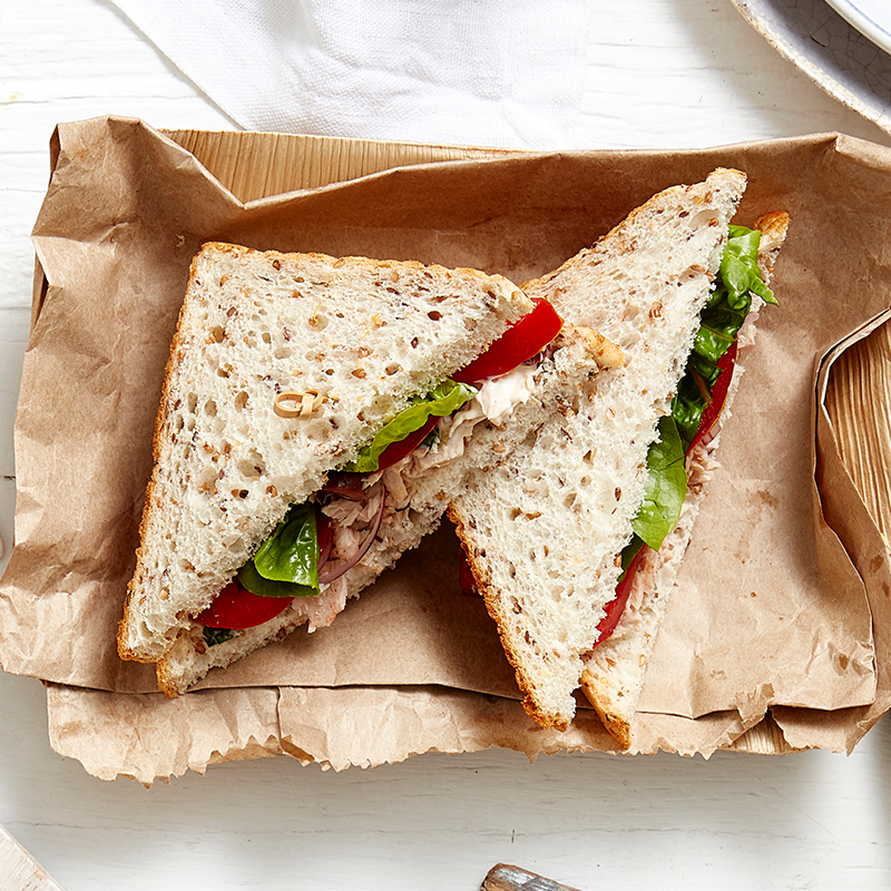 Photo of Tuna, basil and olive sandwich by WW