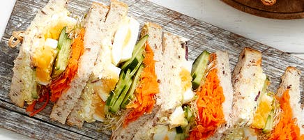 Indian egg salad sandwich