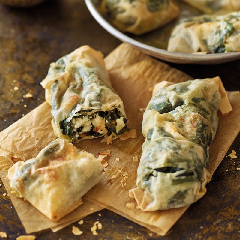 Spinat-Feta-Börek / Spinat-Schafskäse-Börek