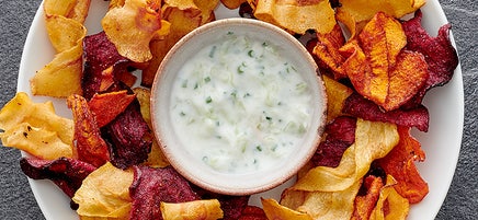 Root vegetable chips